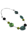 Sylca Designs Shades of Green Lainey Statement Necklace