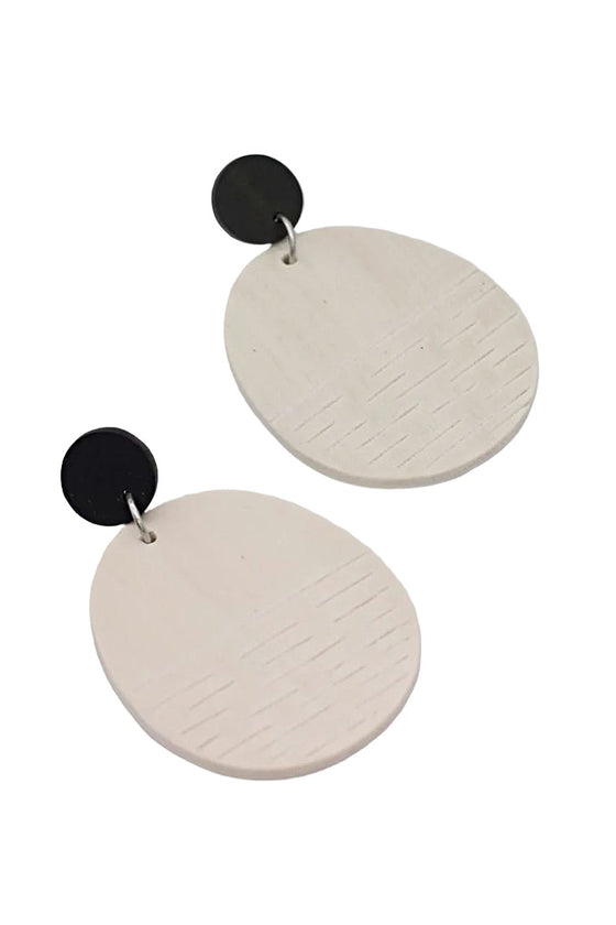 Sylca Designs White Channing Earrings Style BP23E12