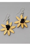 Sylca Designs Yellow Amaya Flower Earrings