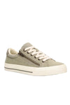 Taos Z Soul Canvas Sneaker in Sage/Olive Distressed