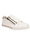 Taos Z Soul Canvas Sneaker in White/Golden Tan