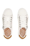 Taos Z Soul Canvas Sneaker in White/Golden Tan
