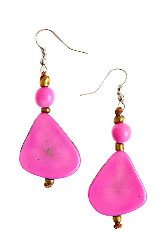 Taqua by Soraya Cedeno Alma Earrings in Fuchsia Style 1E800-FS