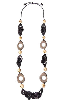  Taqua by Soraya Cedeno Aranza Necklace in Onyx Black Combo LC1641-ONC