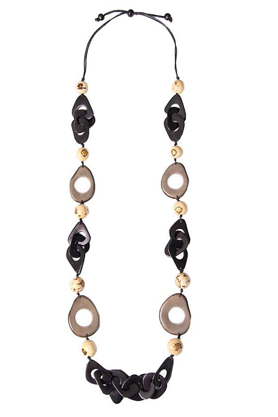 Taqua by Soraya Cedeno Aranza Necklace in Onyx Black Combo LC1641-ONC