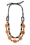 Taqua by Soraya Cedeno Avery Necklace in Mocha Combo SC1824-MOCHA-COMBO