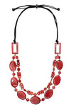 Taqua by Soraya Cedeno Avery Necklace in Red SC1824-RO