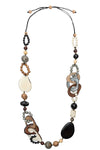 Taqua by Soraya Cedeno Ayla Necklace in Onyx Combo LC3061-ONC