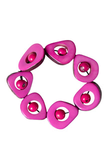  Taqua by Soraya Cedeno Aztec Bracelet in Fuchsia Style 1B303-FS