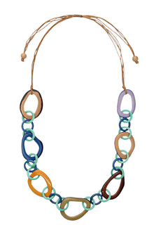  Taqua by Soraya Cedeno Becca Necklace in Royal Blue/Lavender Combo LC3054-AZ-LV-COMBO