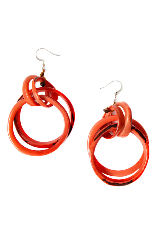 Taqua by Soraya Cedeno Bonnie Earrings in Poppy Coral Style 1E403-PC