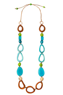  Taqua by Soraya Cedeno Costa Necklace in Turquoise Combo LC680-TQ-COMBO