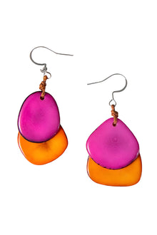  Taqua by Soraya Cedeno Fiesta Earring in Fuchsia Orange Style 1E410-FS-NA