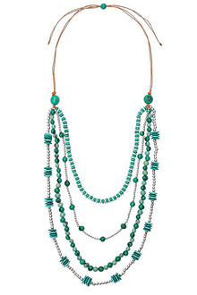  Taqua by Soraya Cedeno Havana Necklace in Mint Combo LC3053-MT-COMBO