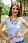 Taqua by Soraya Cedeno Kika Necklace in Multi SC1851-MULTI