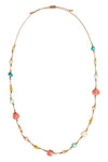 Taqua by Soraya Cedeno Mika Necklace in Poppy Coral Combo