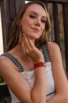 Taqua by Soraya Cedeno Payton Bracelet in Red 1B1924-RO