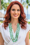 Taqua by Soraya Cedeno Sidney Necklace in Mint