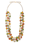 Taqua by Soraya Cedeno Soleil Necklace in Olive Combo LC3057-OLI-COMBO