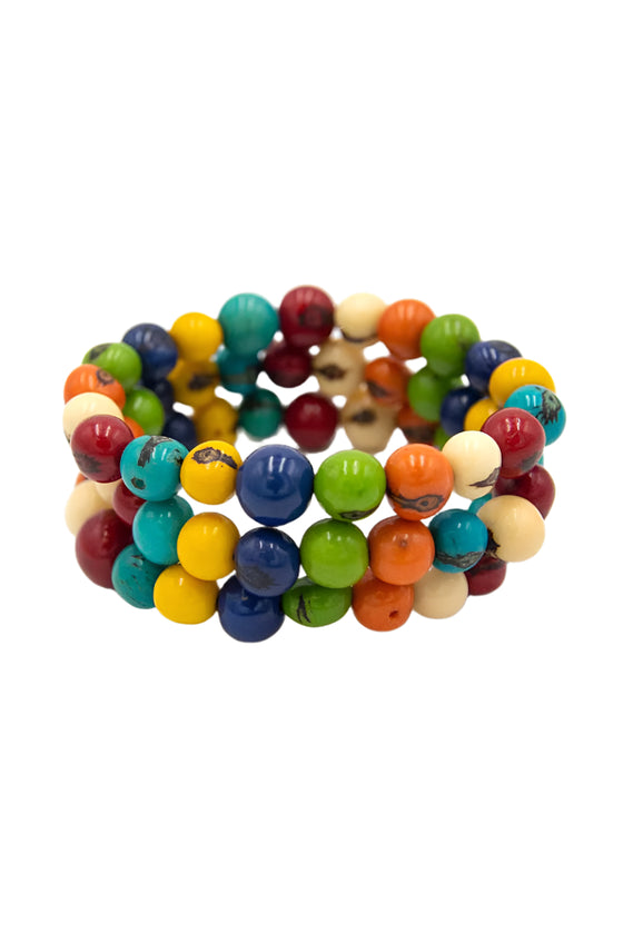 Taqua by Soraya Cedeno Stackable Bracelet in Multicolor Style 1B700-MULTI