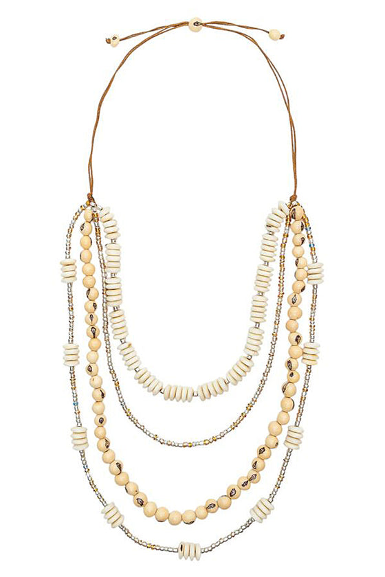 Taqua by Soraya Cedeno Sunny Necklace in Ivory LC3058-IV