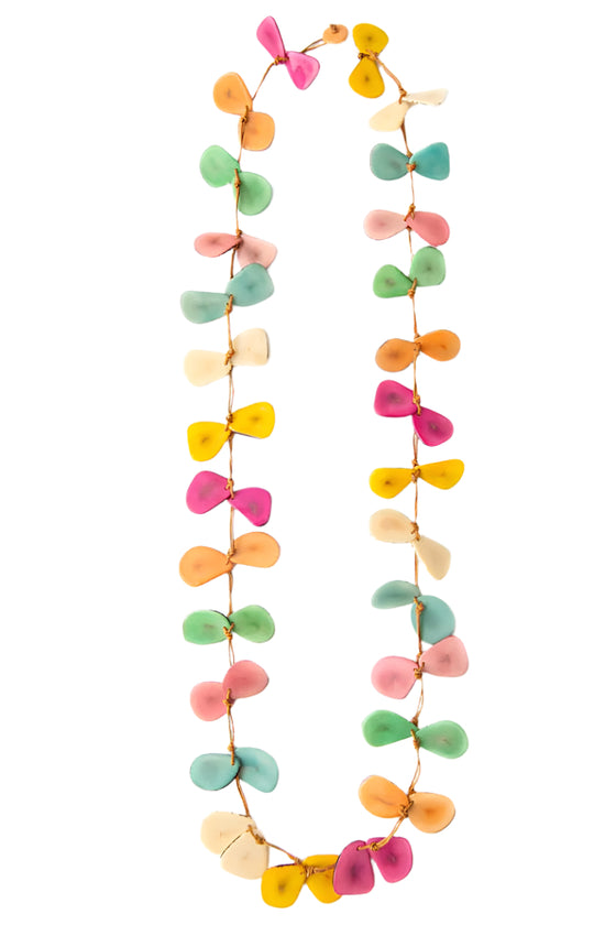 Taqua by Soraya Cedeno Taqua Slice Necklace in Multi Pastel Style SC410-MULTI-PASTEL