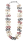 Taqua by Soraya Cedeno Tullia Necklace in Burgundy Combo LC3059-BUR-COMBO