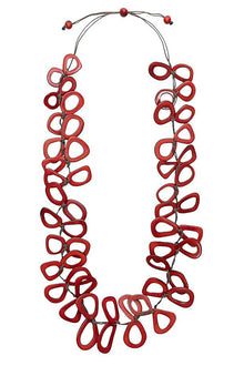  Taqua by Soraya Cedeno Tullia Necklace in Red LC3059-RO