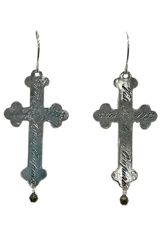 Tara Gasparian Nuns Cross Earrings