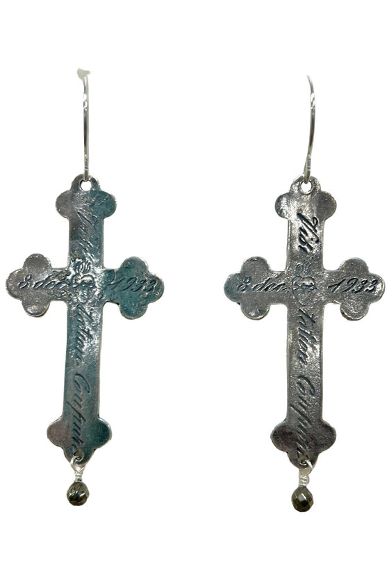 Tara Gasparian Nuns Cross Earrings