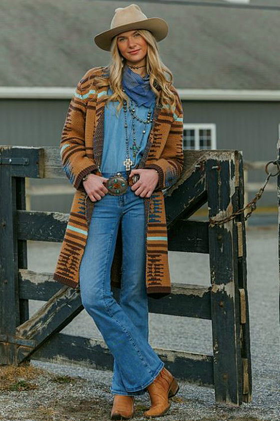Tasha Polizzi Barn Cardigan in Multi 401705