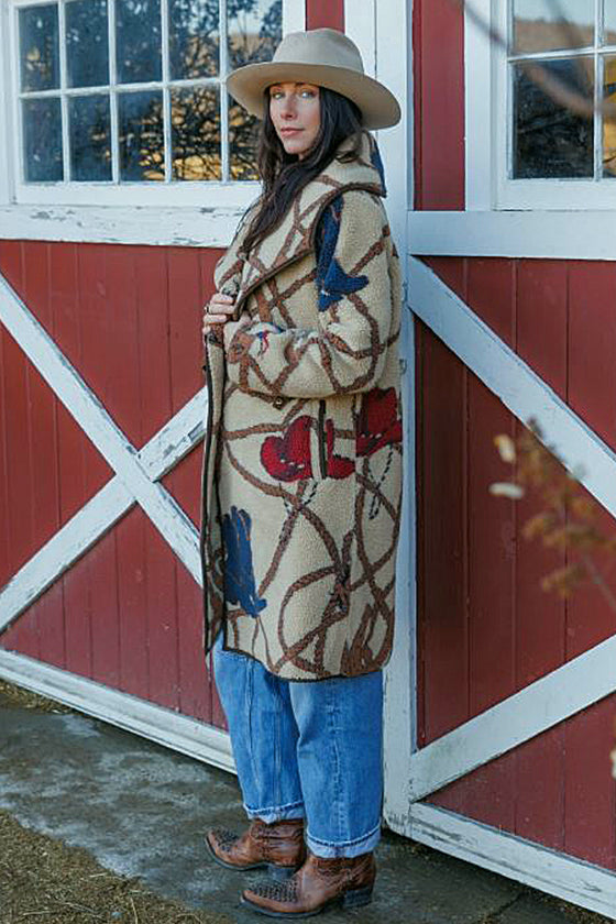 Tasha Polizzi Hathaway Coat in Khaki 401509