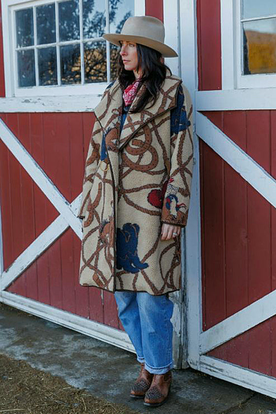 Tasha Polizzi Hathaway Coat in Khaki 401509