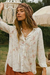The Nu Vintage Amelina Voile Top in Multi