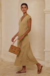 The Winding Road Ata Vine Rattan Box Handbag With Diamond Pattern