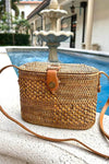 The Winding Road Ata Vine Sewing Basket Crossbody Bag with Curved Top