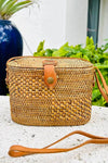 The Winding Road Ata Vine Sewing Basket Crossbody Bag with Curved Top