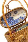 The Winding Road Ata Vine Sewing Basket Handbag with Curved Top