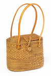 The Winding Road Ata Vine Sewing Basket Handbag with Curved Top