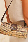 The Winding Road Convertable Clutch with Removeable Leather Strap