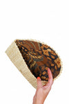 The Winding Road Straw Clutch in Ivory