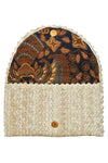The Winding Road Straw Clutch in Ivory