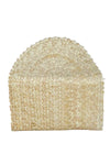 The Winding Road Straw Clutch in Ivory