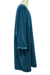 Transparente Corduroy Sunflower Dress in Teal