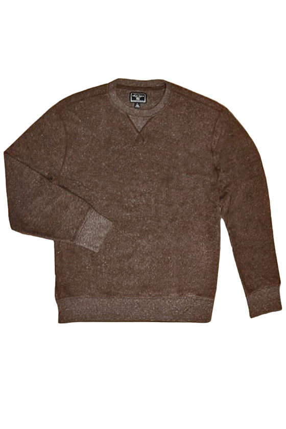 True Grit Apres Fleece Vintage Sweatshirt in Brown