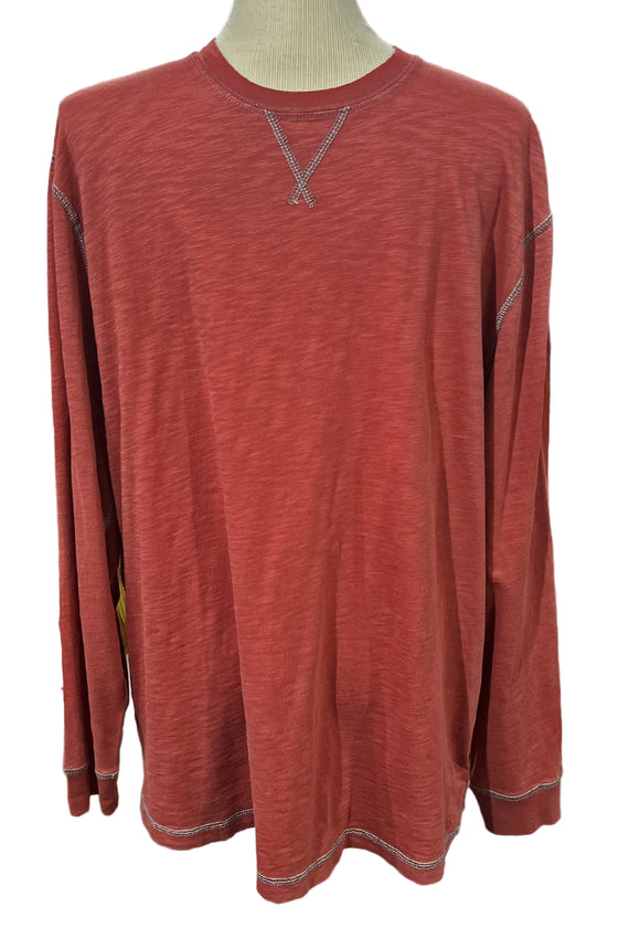 True Grit Heritage Slub Long Sleeve Crew in Brick
