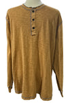 True Grit Heritage Slub Long Sleeve Henley in Saddle