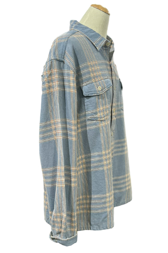 True Grit Lake Plaid Long Sleeve 2 Pocket Shirt