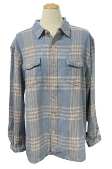  True Grit Lake Plaid Long Sleeve 2 Pocket Shirt