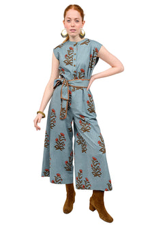  Uncle Frank By Ivy Jane Block Print Jumpsuit in Slate Style 82005